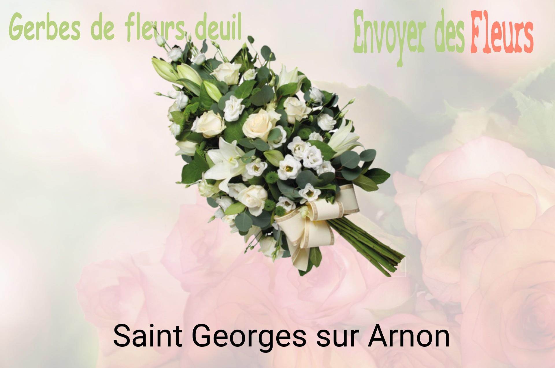 Gerbe de fleurs de deuil livrée à Saint-Georges-sur-Arnon